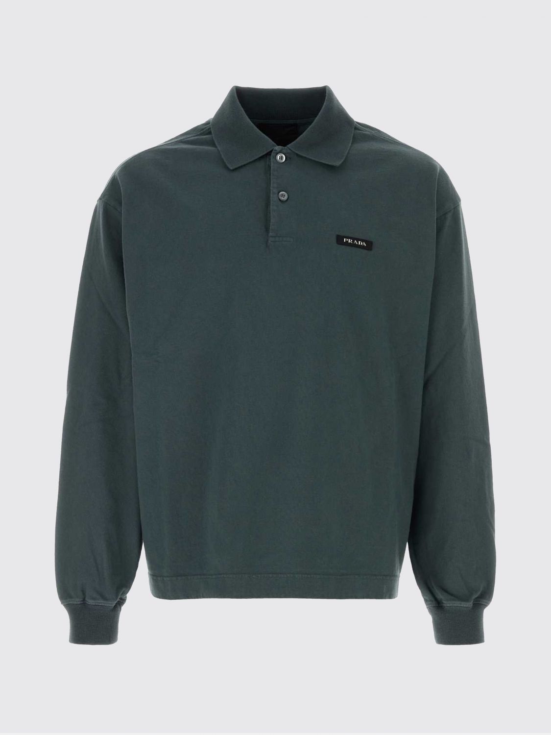 Prada Polo Shirt Men Petroleum Blue PRADA