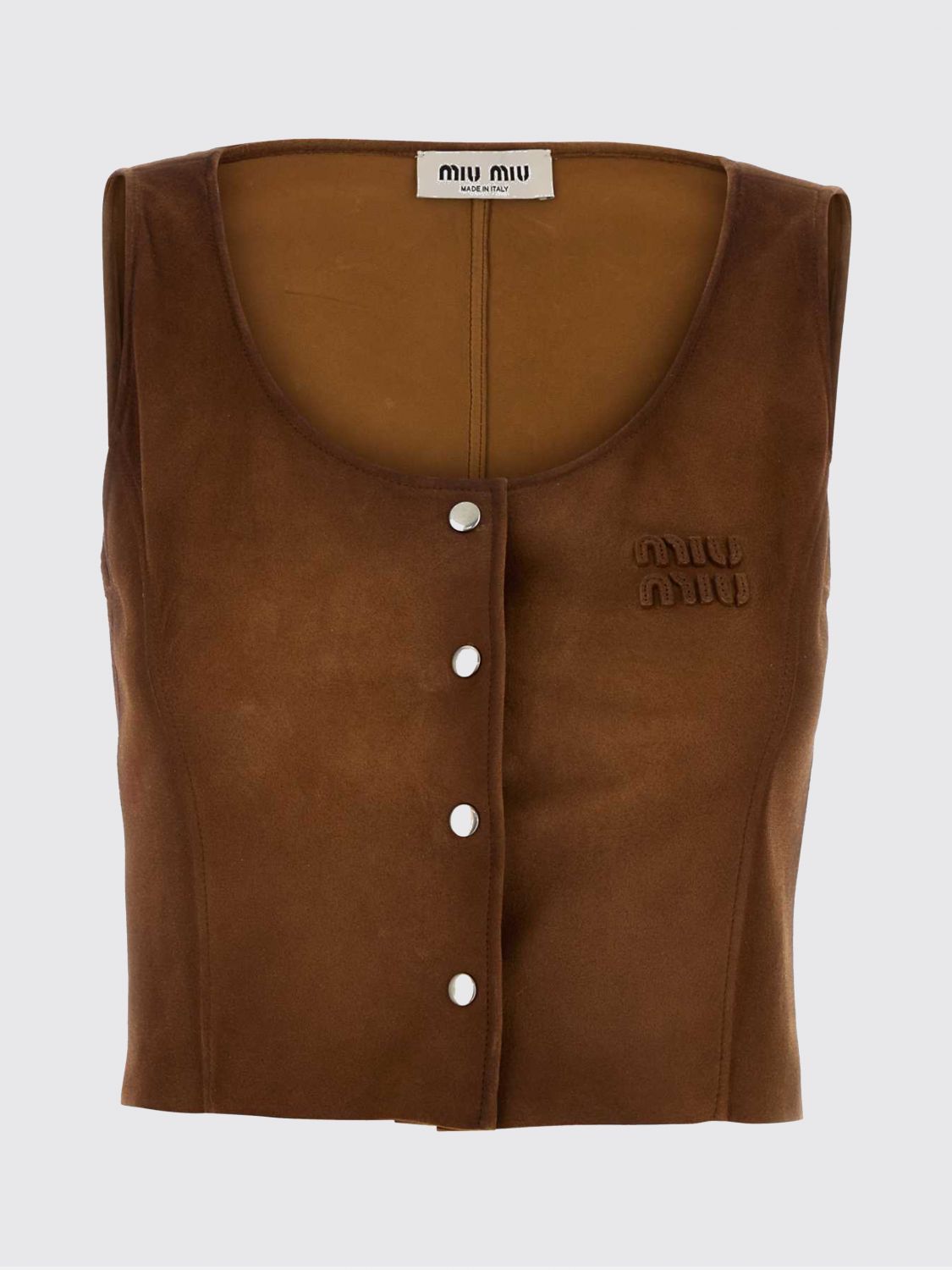 Miu Miu Top Woman Brown MIU MIU
