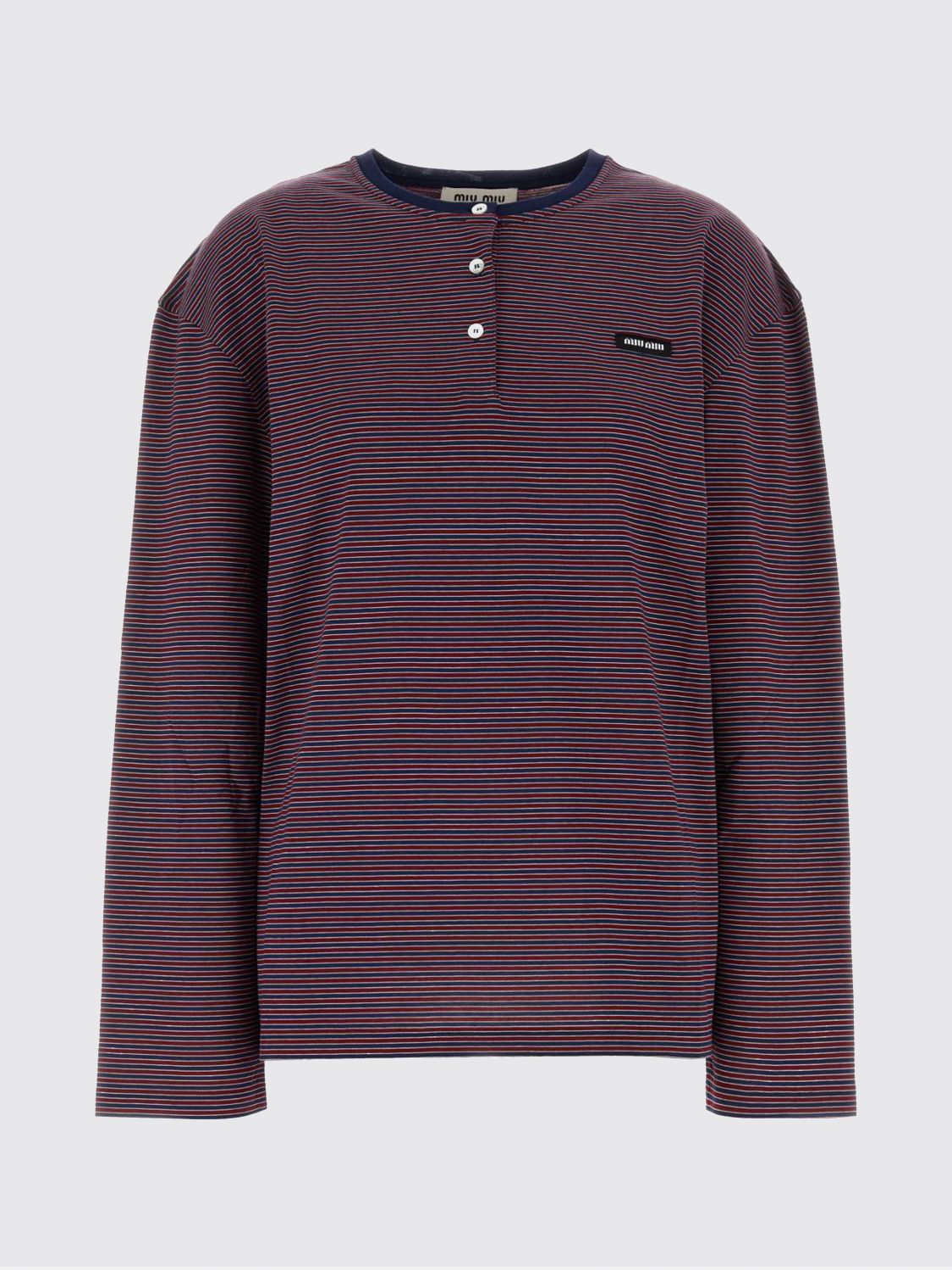 Miu Miu T-Shirt Woman Navy MIU MIU