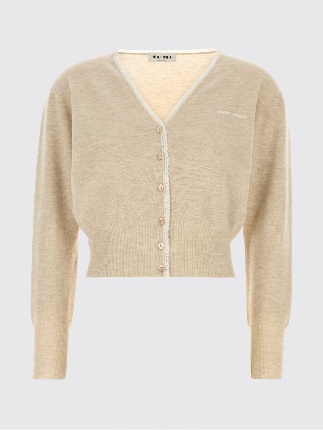 Miu Miu Sweater Woman Ivory MIU MIU