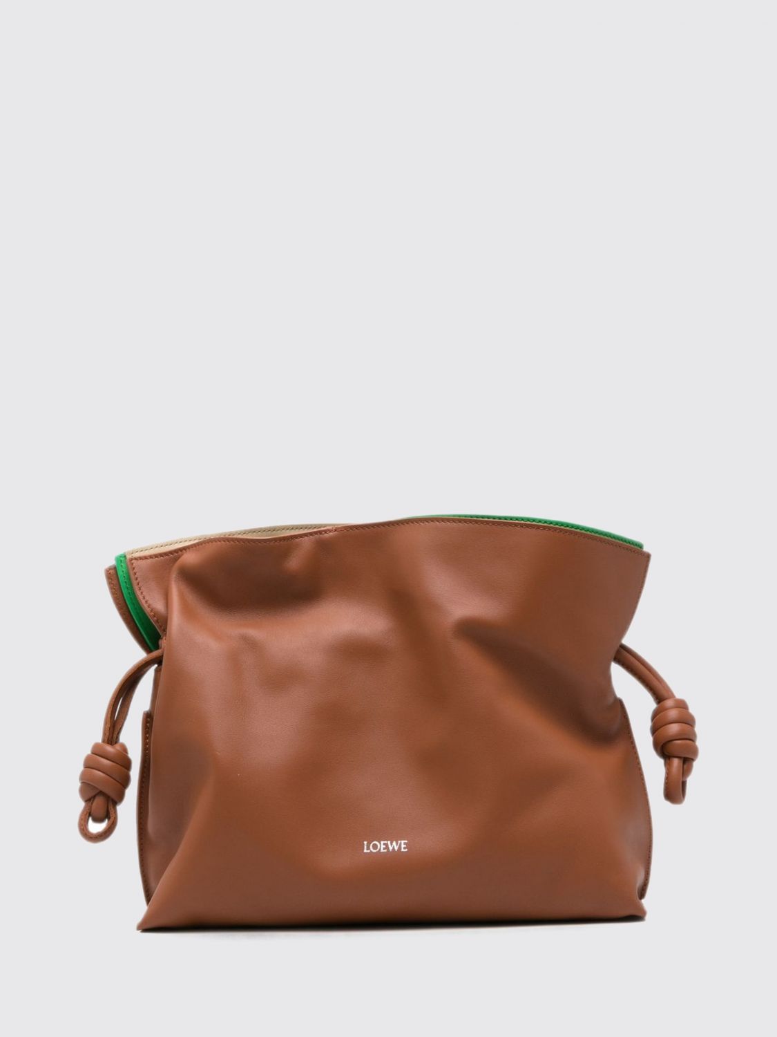 Loewe Women Flamenco Loewe Smooth Calfskin Clutch With Removable Shoulder Strap LOEWE