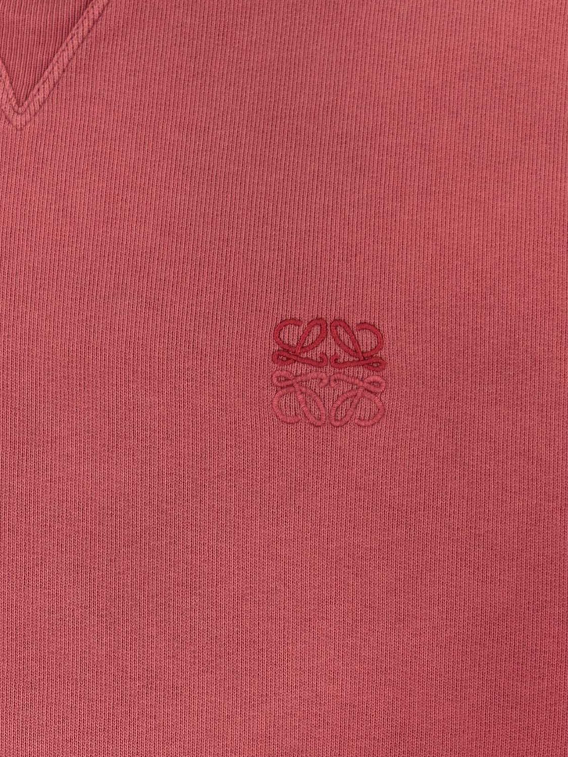 Loewe Men Crewneck Jumper Loewe In Cotton With Tone-On-Tone Embroidered Anagram LOEWE
