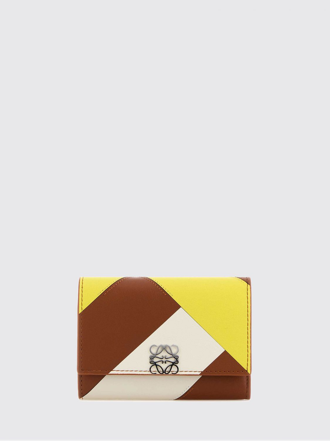 Loewe Women Loewe Anagram Tri-Fold Wallet In Calfskin Leather With Monogram LOEWE