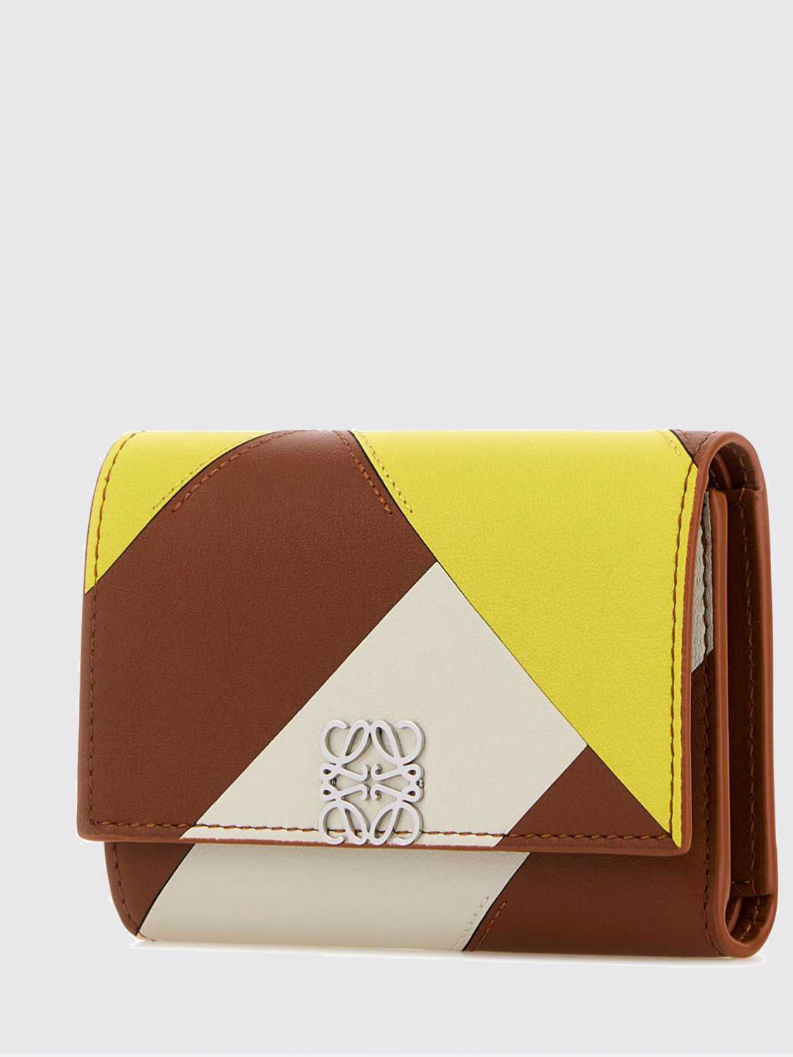 Loewe Women Loewe Anagram Tri-Fold Wallet In Calfskin Leather With Monogram LOEWE