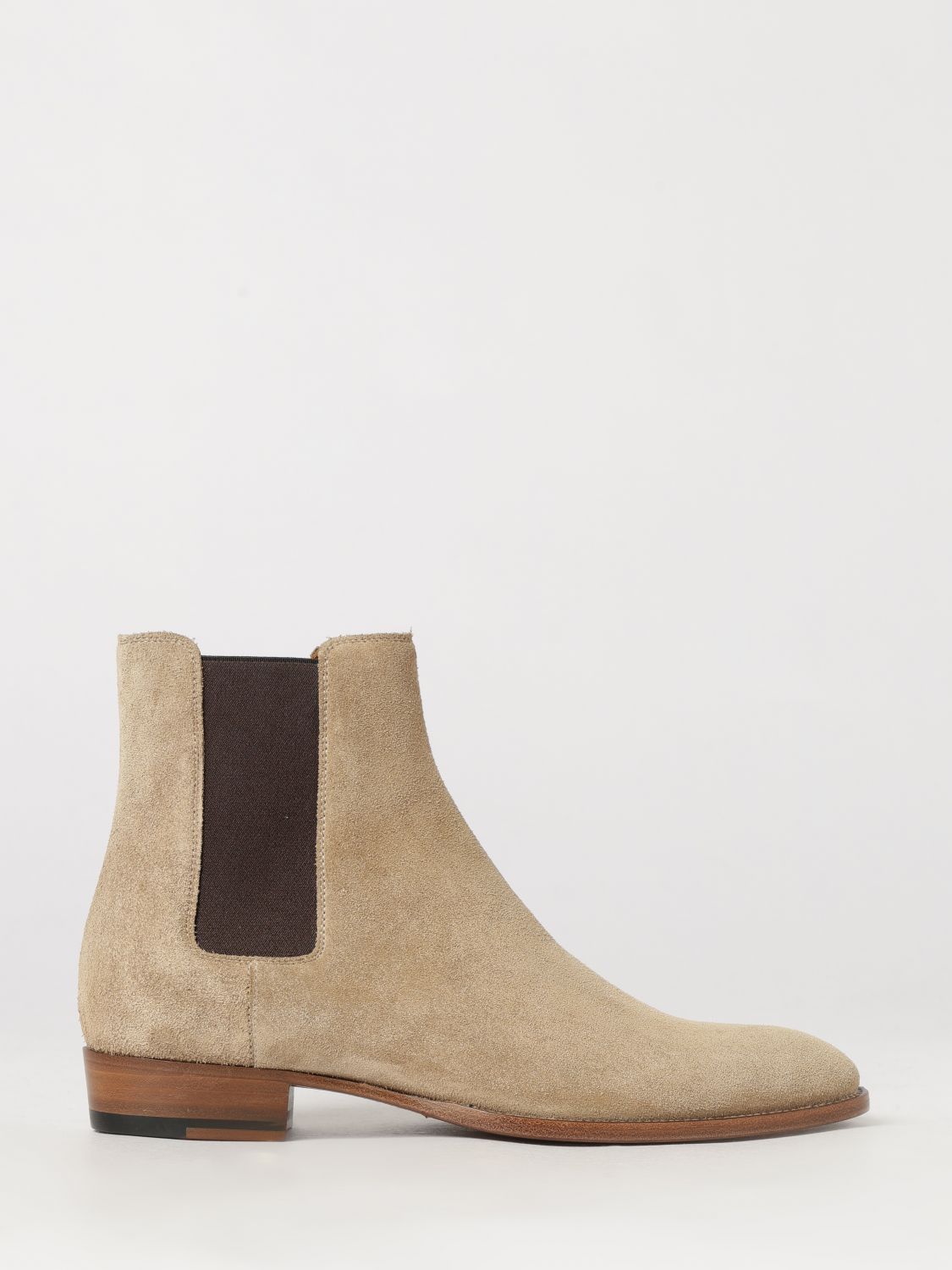 Suede Chelsea Boots Saint Laurent With Round Toe SAINT LAURENT