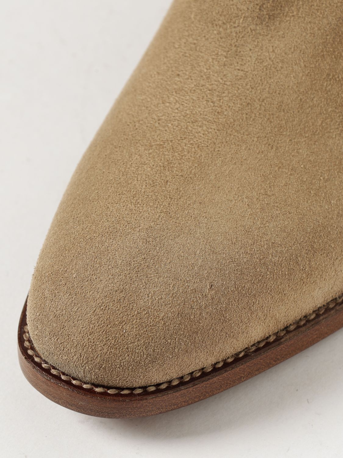 Saint Laurent Men Suede Chelsea Boots Saint Laurent With Round Toe SAINT LAURENT