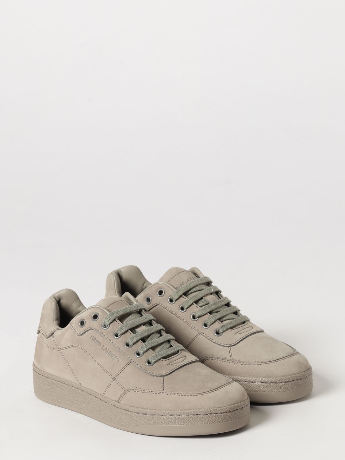 Sl/61 Low-Top Sneakers Saint Laurent In Nubuck Leather With Embossed Logo SAINT LAURENT