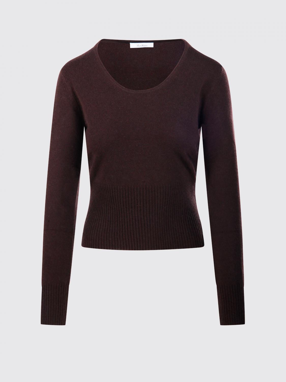 Max Mara Women Slim Fit Wool And Cashmere Crewneck Jumper Max Mara With Ribbed Trims MAX MARA