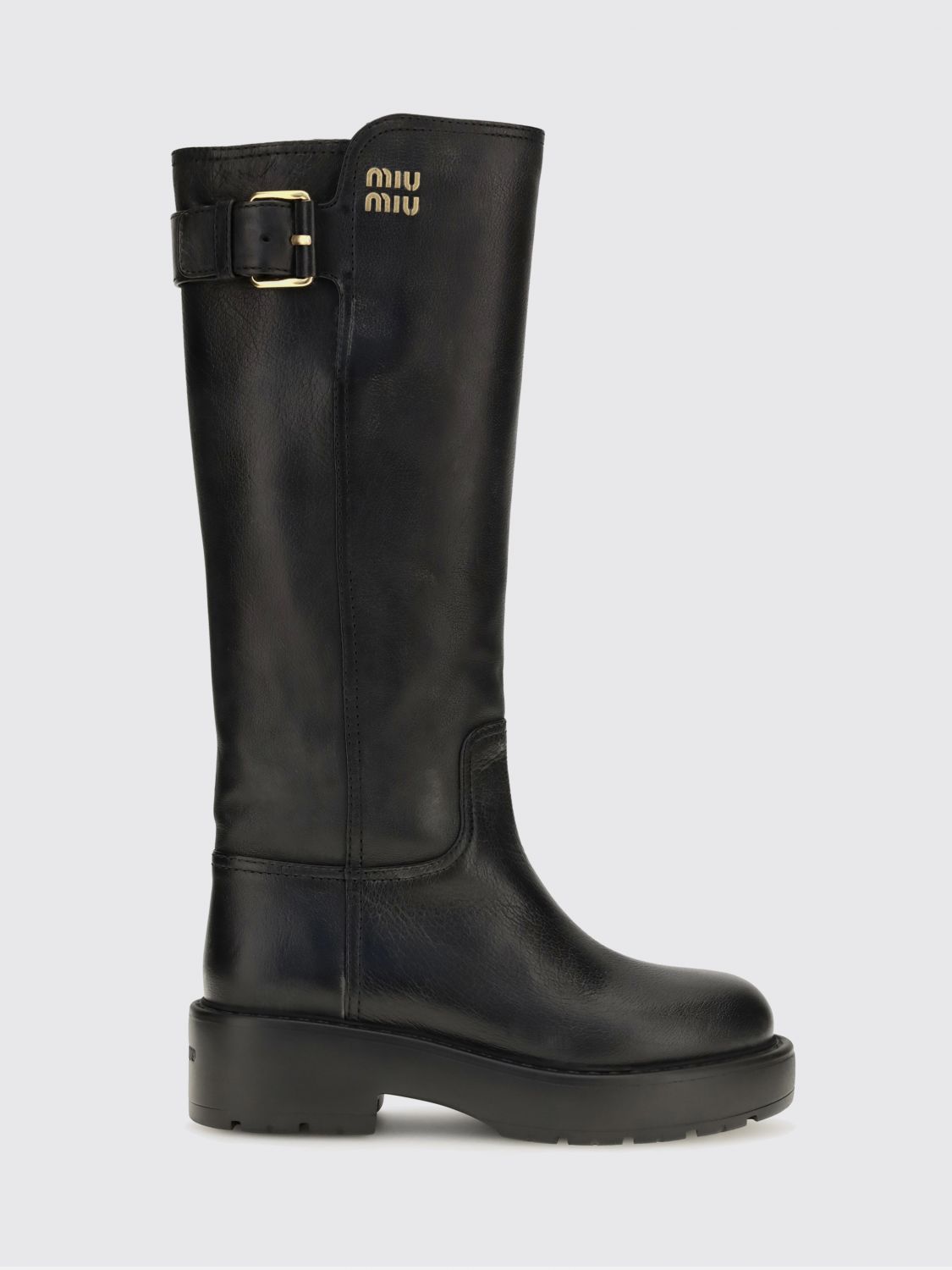 Miu Miu Boots Woman Black MIU MIU
