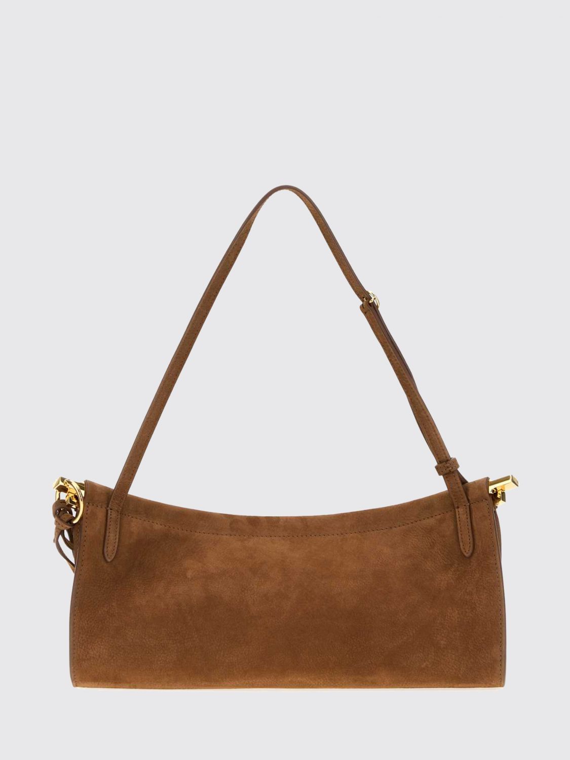 AlaiA Women Alaia Le Click East West Suede Calfskin Shoulder Bag ALAIA