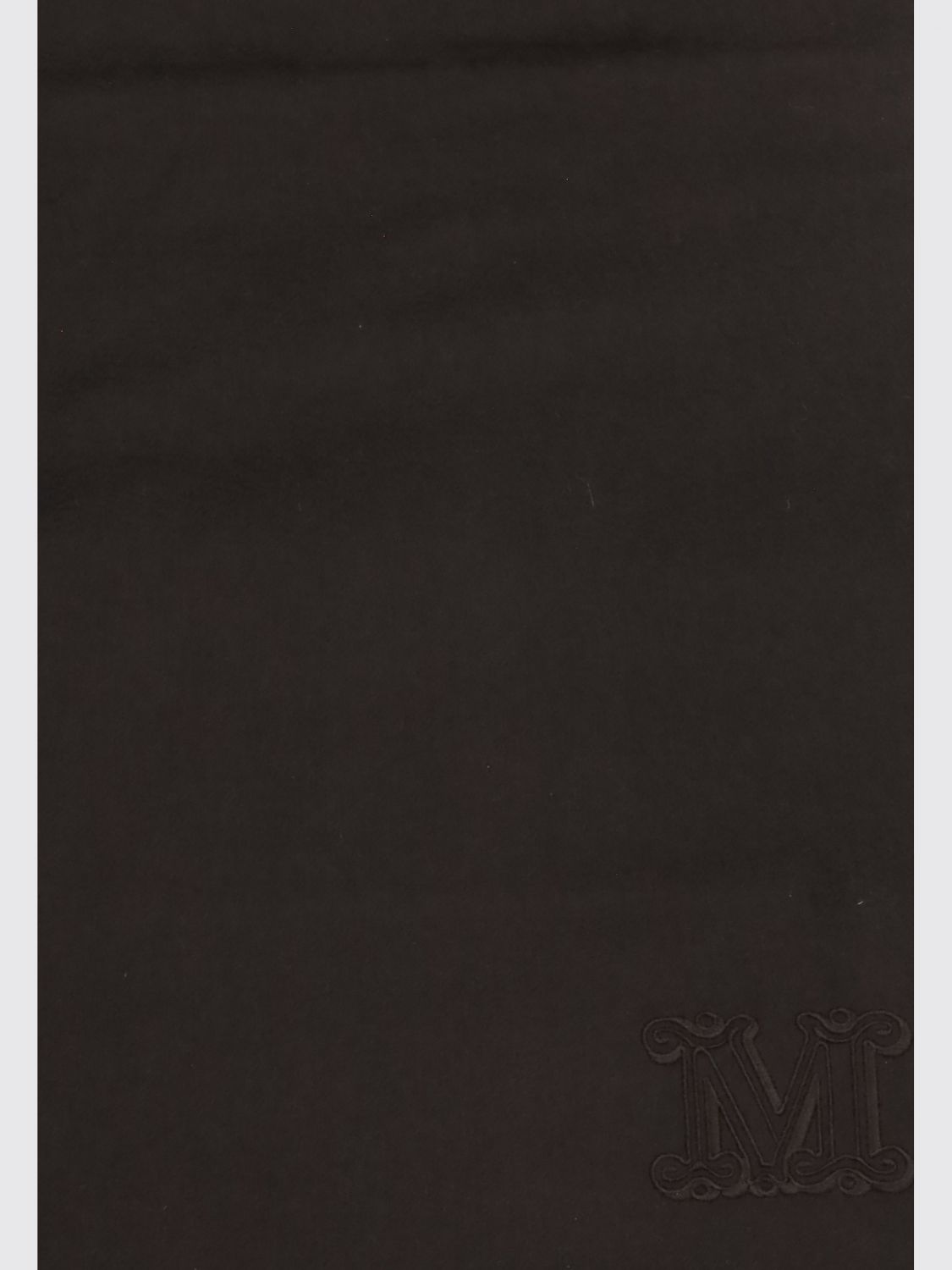 Max Mara Women Max Mara 100% Pure Cashmere Scarf With Embroidered Logo Detail MAX MARA