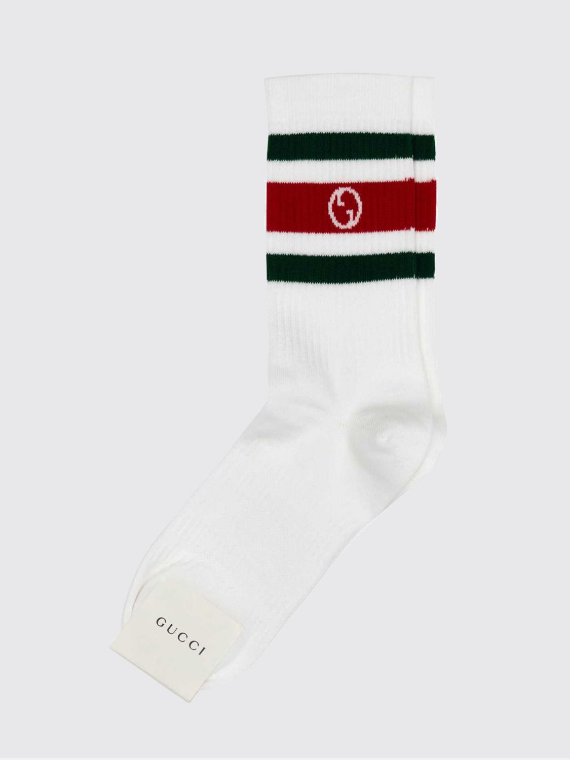 Gucci Women Gucci Striped Gg Monogram Cotton-Blend Socks GUCCI