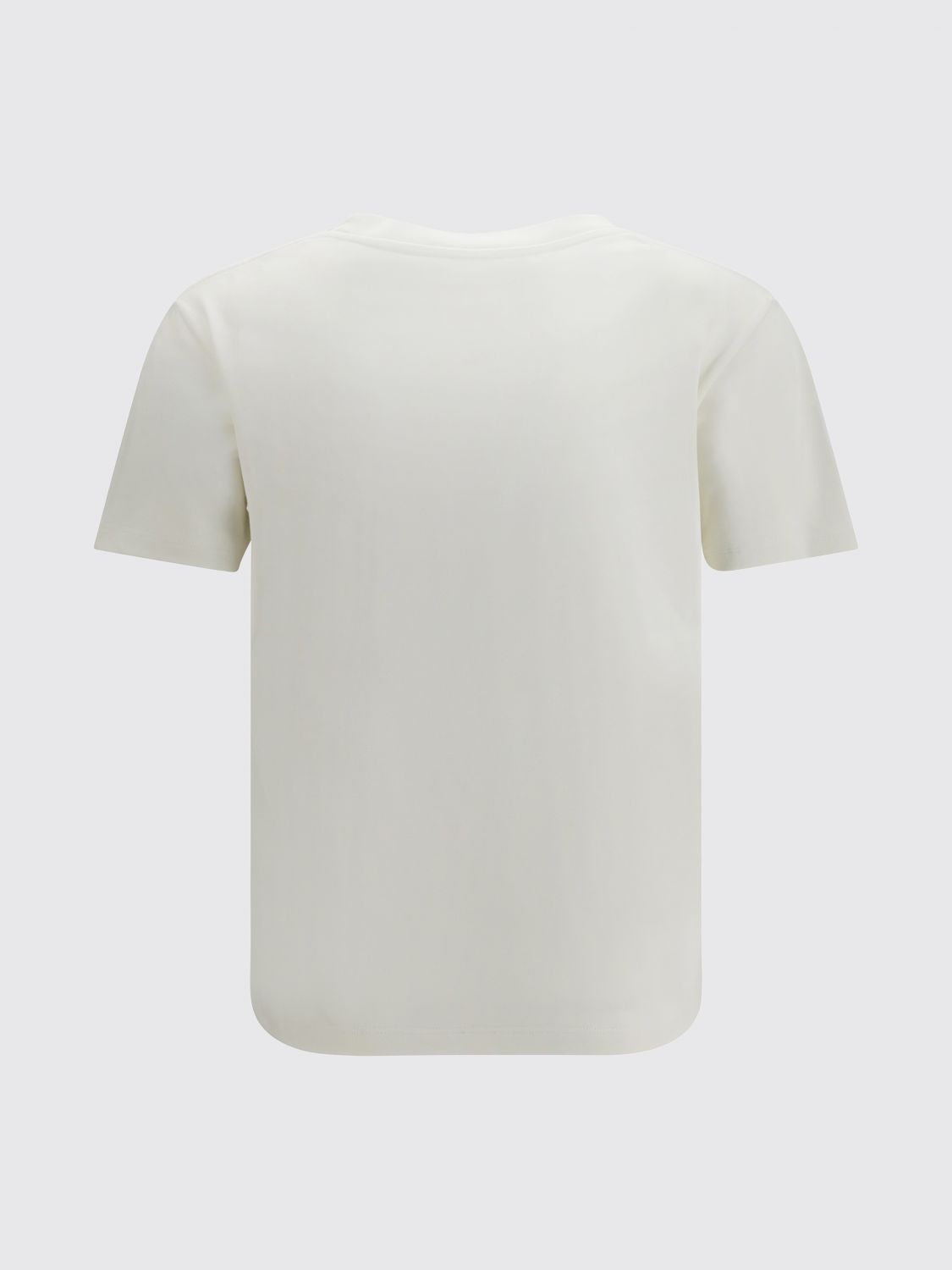Saint Laurent Women Crewneck T-Shirt Saint Laurent In A Soft Cotton And Modal Blend SAINT LAURENT
