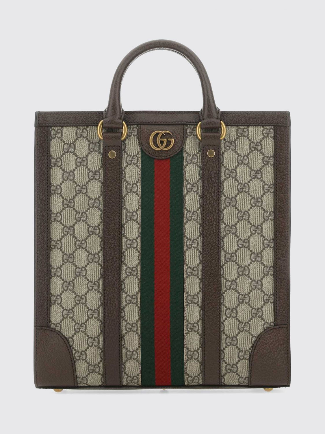Gucci Men Ophidia Gg Supreme Tote Bag Gucci With Web Stripe GUCCI