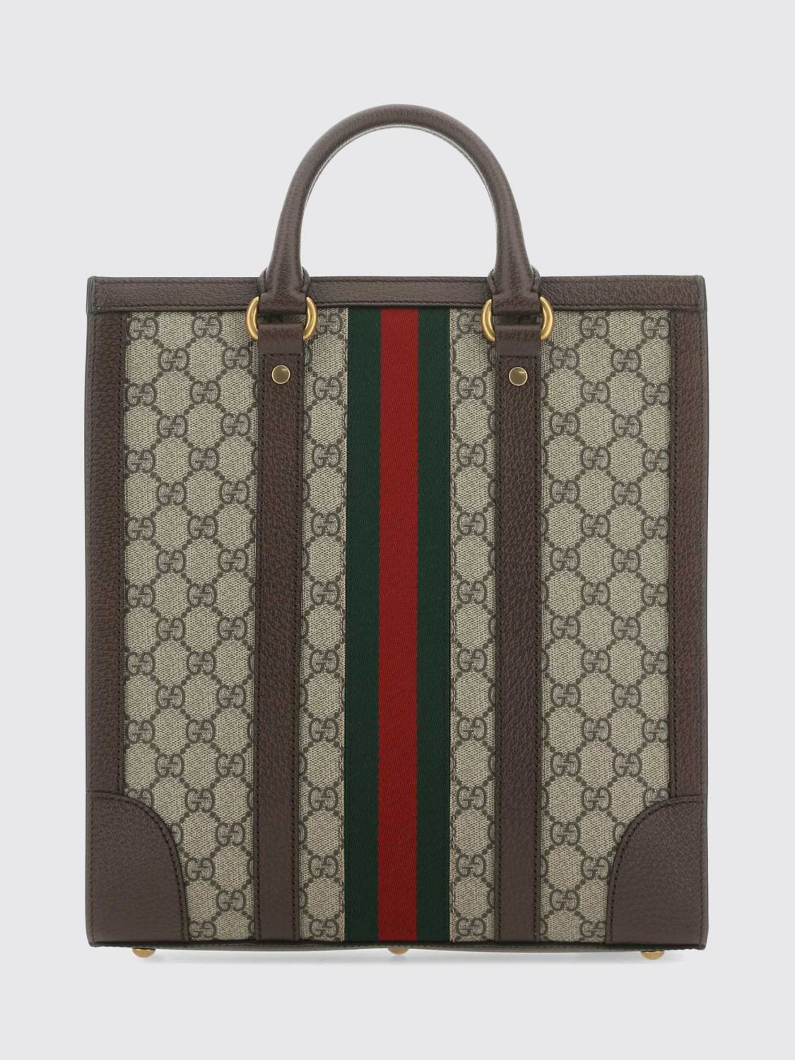Gucci Men Ophidia Gg Supreme Tote Bag Gucci With Web Stripe GUCCI