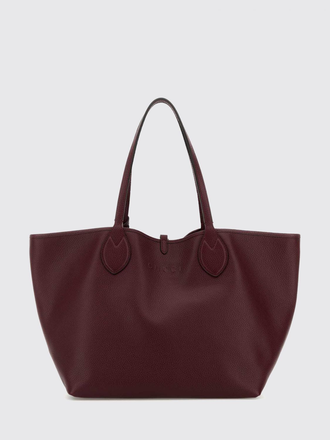 Gucci Women Gucci Reversible Shoulder Bag In Grained Leather And Logo Fabric GUCCI