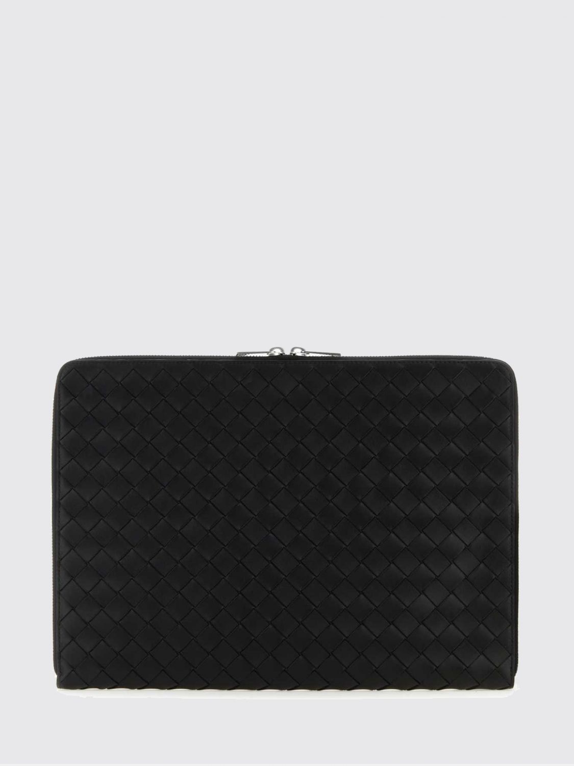 Bottega Veneta Men Bottega Veneta Intrecciato Calfskin Leather Document Holder Pouch BOTTEGA VENETA