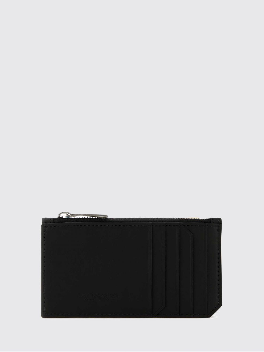 Bottega Veneta Men Bottega Veneta Intrecciato Leather Flat Card Holder With Zip Pocket BOTTEGA VENETA