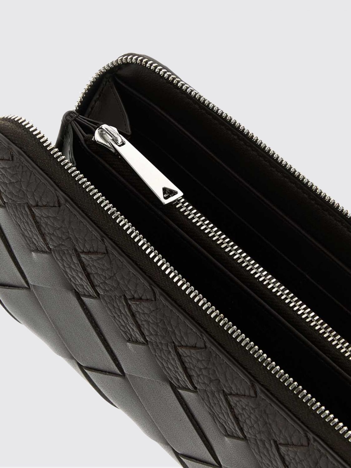 Bottega Veneta Men Bottega Veneta Intrecciato Leather Continental Zip-Around Wallet BOTTEGA VENETA