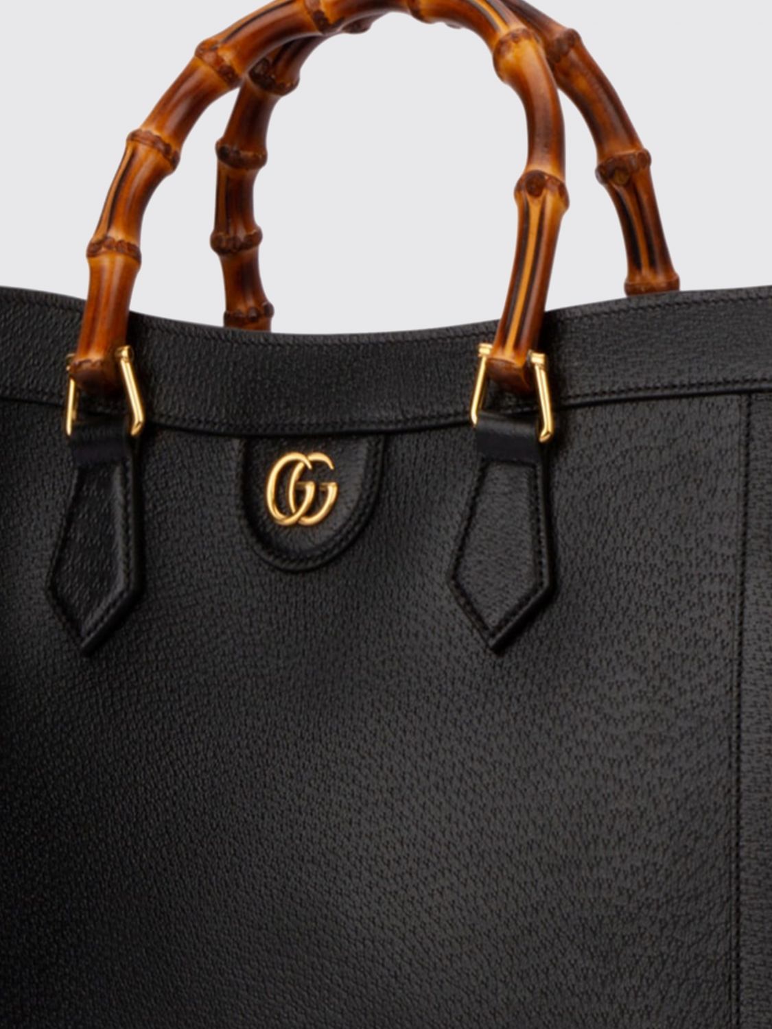 Gucci Women Gucci Diana Grained Leather Tote Bag With Bamboo Handles GUCCI