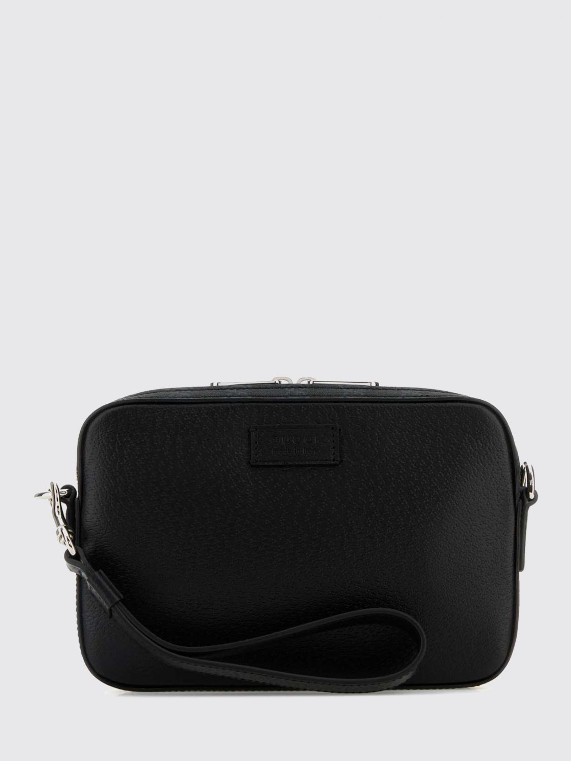 Gucci Men Embossed Calfskin Camera Bag Gucci With Logo And Removable Strap GUCCI