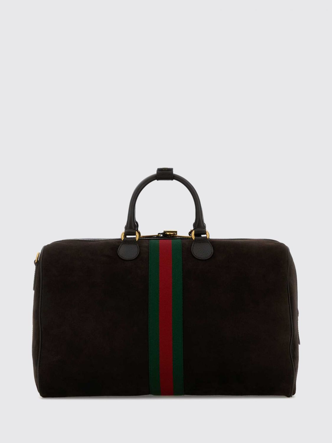 Gucci Women Gucci Savoy Medium Suede Monogram Travel Bag GUCCI