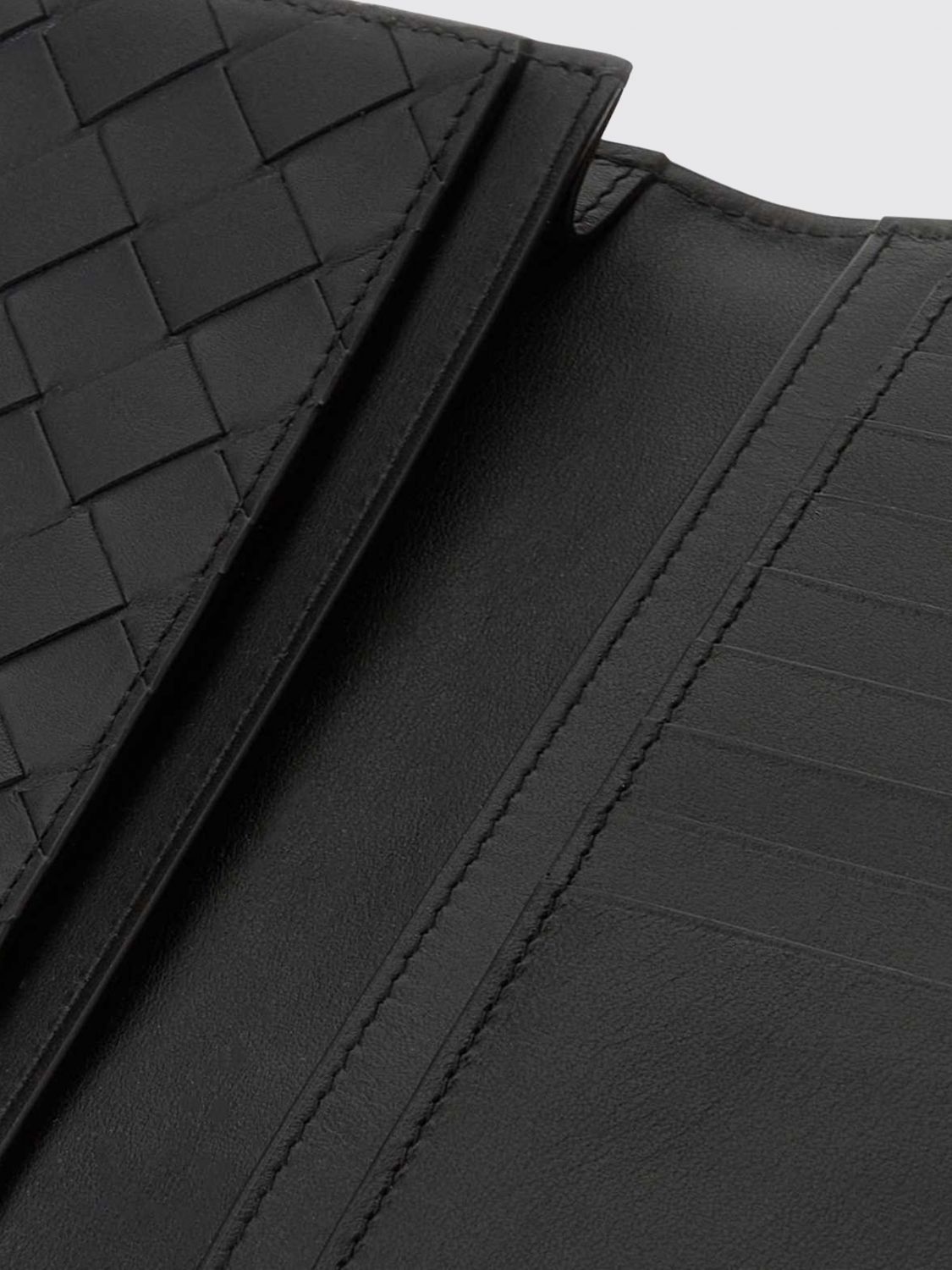 Bottega Veneta Men Bottega Veneta Intrecciato Woven Calfskin Leather Bifold Wallet BOTTEGA VENETA