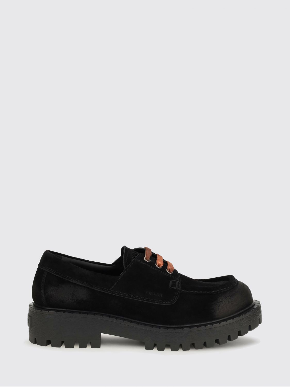 Prada Brogue Shoes Men Black PRADA