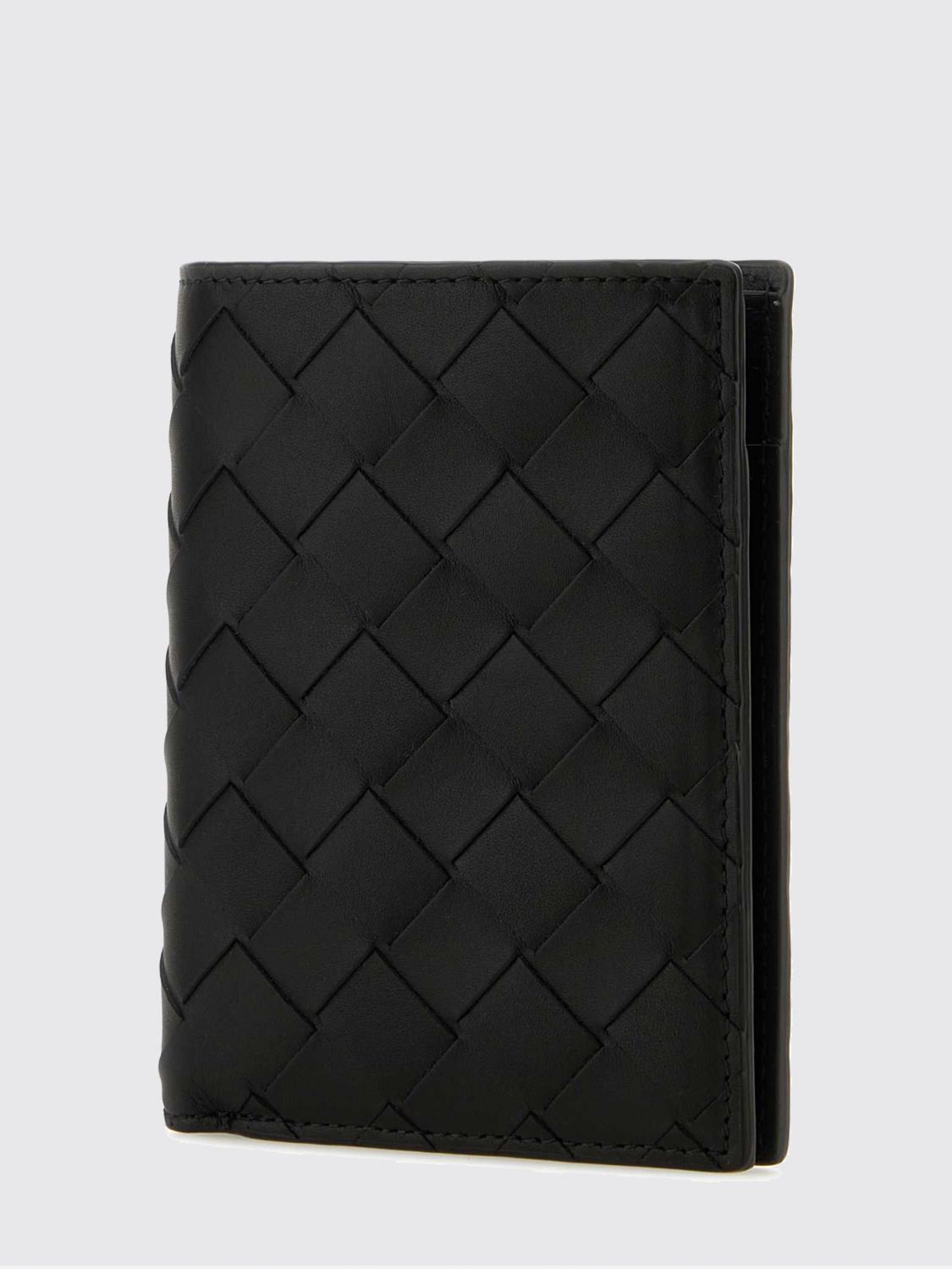 Bottega Veneta Men Bottega Veneta Intrecciato Woven Calfskin Leather Bifold Wallet BOTTEGA VENETA