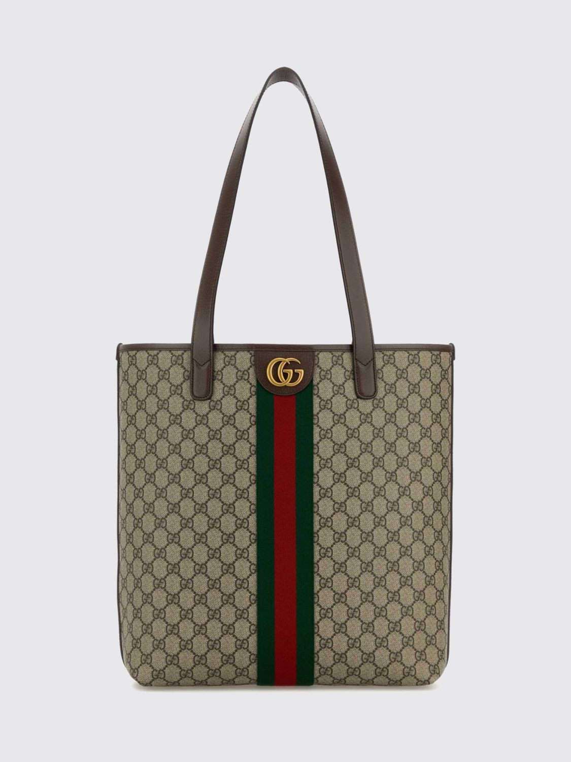 Gucci Men Ophidia Gg Supreme Tote Bag Gucci With Web Stripe And Double Handles GUCCI