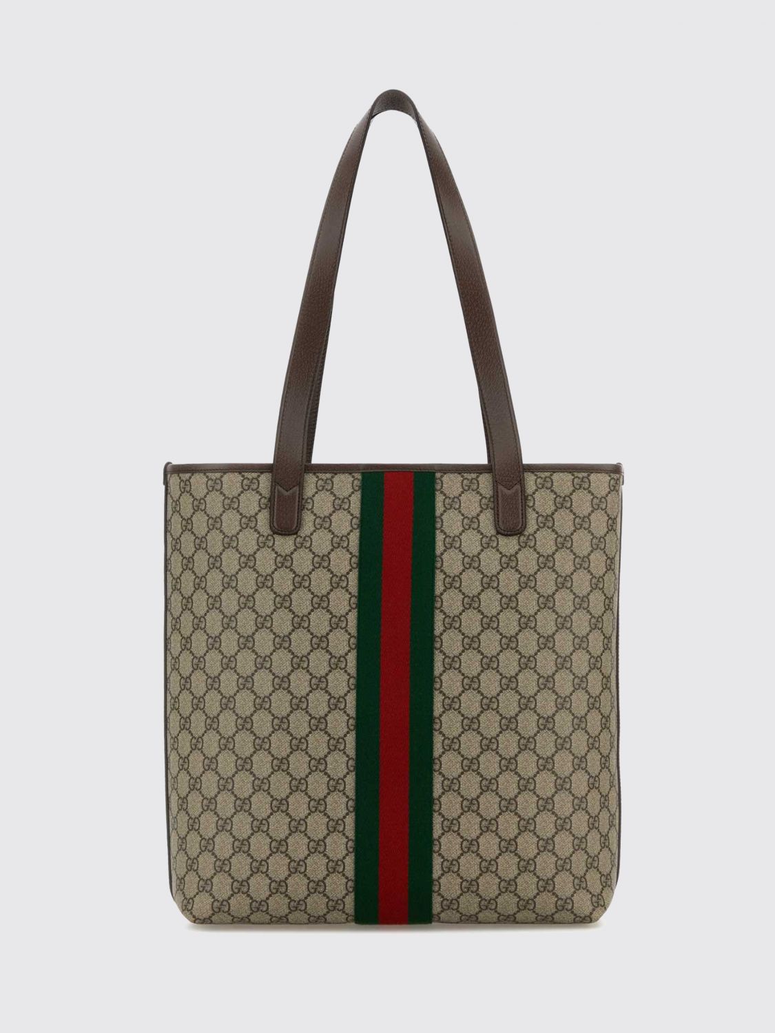 Gucci Men Ophidia Gg Supreme Tote Bag Gucci With Web Stripe And Double Handles GUCCI
