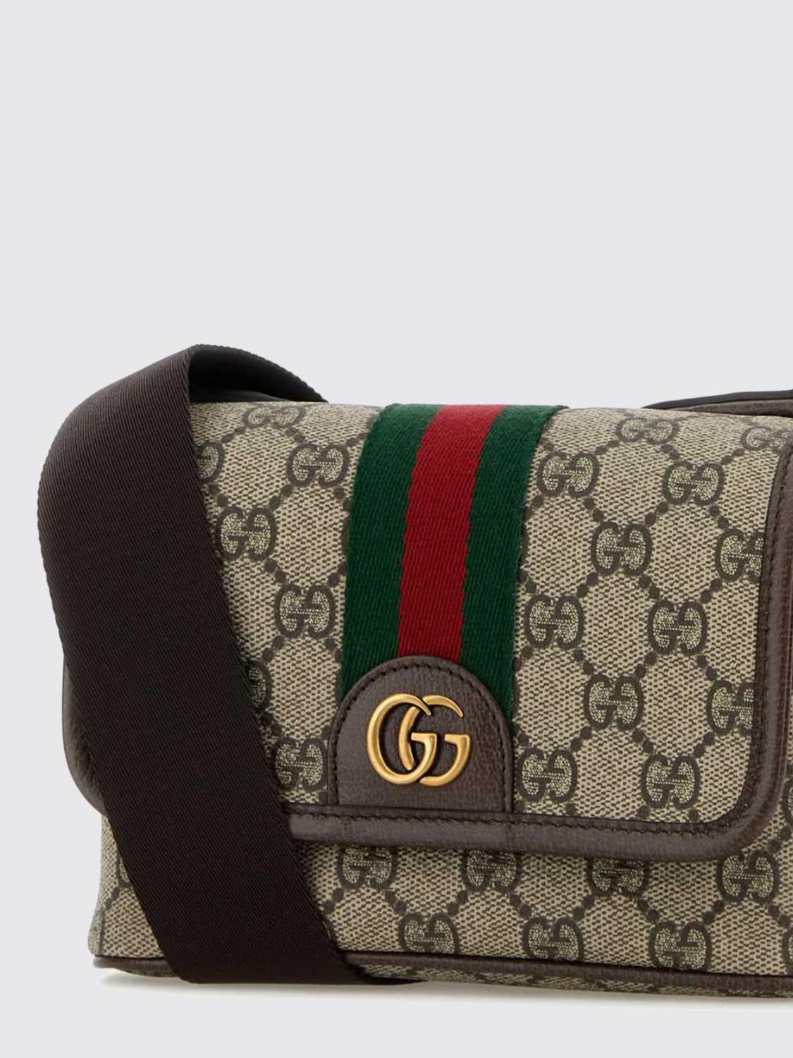 Gucci Men Ophidia Mini Crossbody Bag Gucci In Gg Supreme Monogram Fabric GUCCI