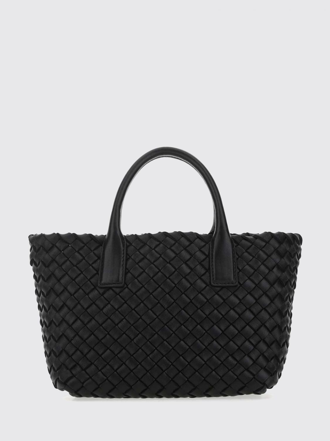 Bottega Veneta Women Cabat Mini Intrecciato Lambskin Bag Bottega Veneta With Double Handle BOTTEGA VENETA
