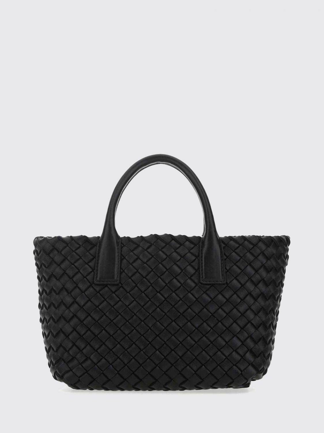Bottega Veneta Women Cabat Mini Intrecciato Lambskin Bag Bottega Veneta With Double Handle BOTTEGA VENETA