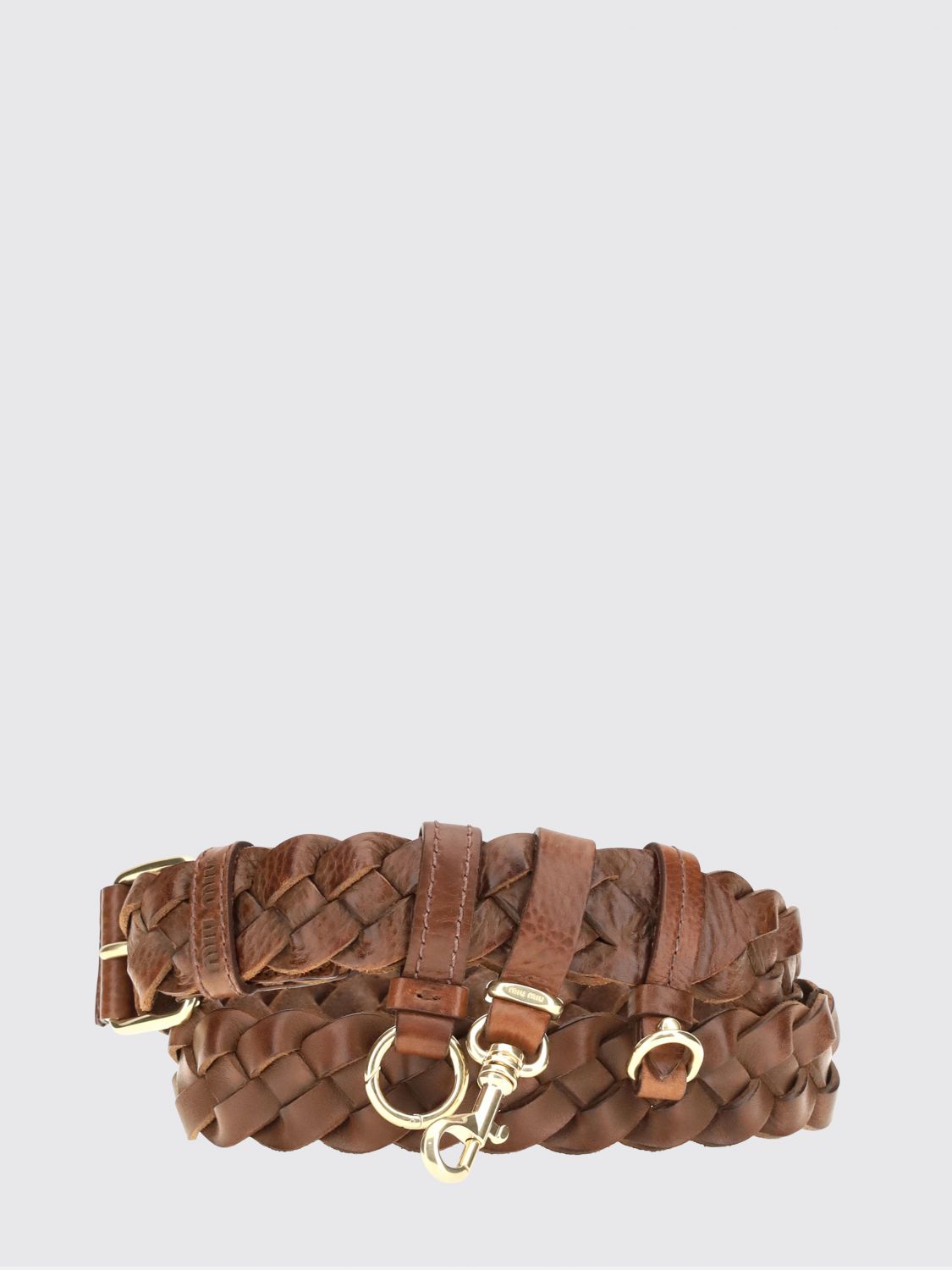Miu Miu Belt Woman Tobacco MIU MIU