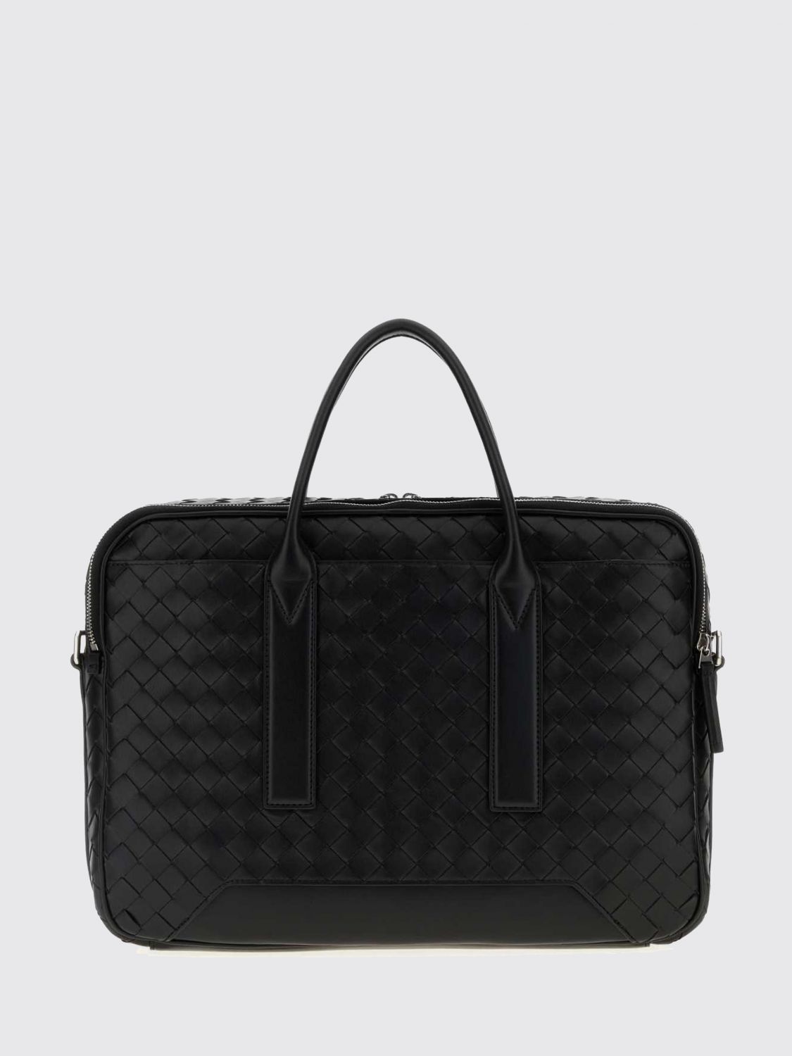 Bottega Veneta Men Getaway Intrecciato Calfskin Briefcase Bottega Veneta With Knot Charm Detail BOTTEGA VENETA