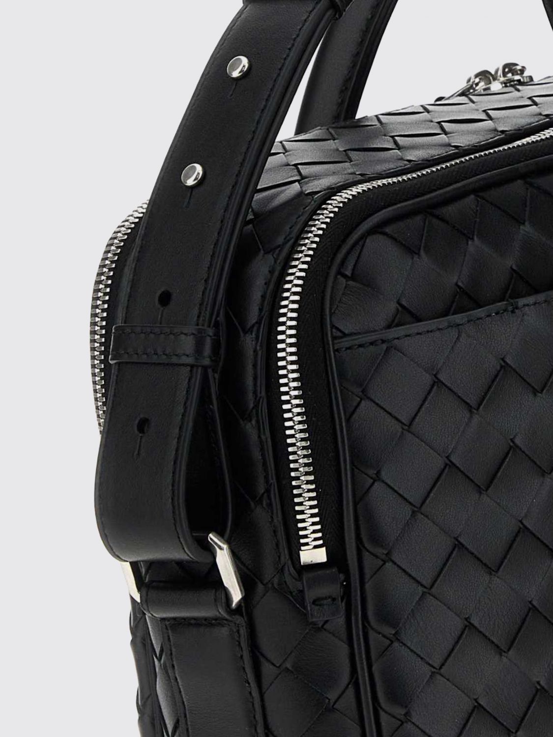 Bottega Veneta Men Getaway Intrecciato Calfskin Briefcase Bottega Veneta With Knot Charm Detail BOTTEGA VENETA