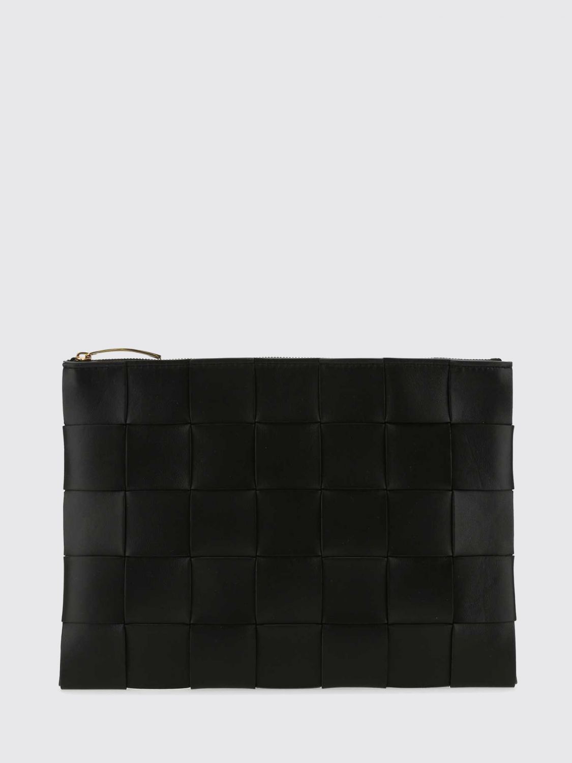 Bottega Veneta Women Rectangular Clutch Bottega Veneta In Intrecciato Lambskin With Zip Closure BOTTEGA VENETA