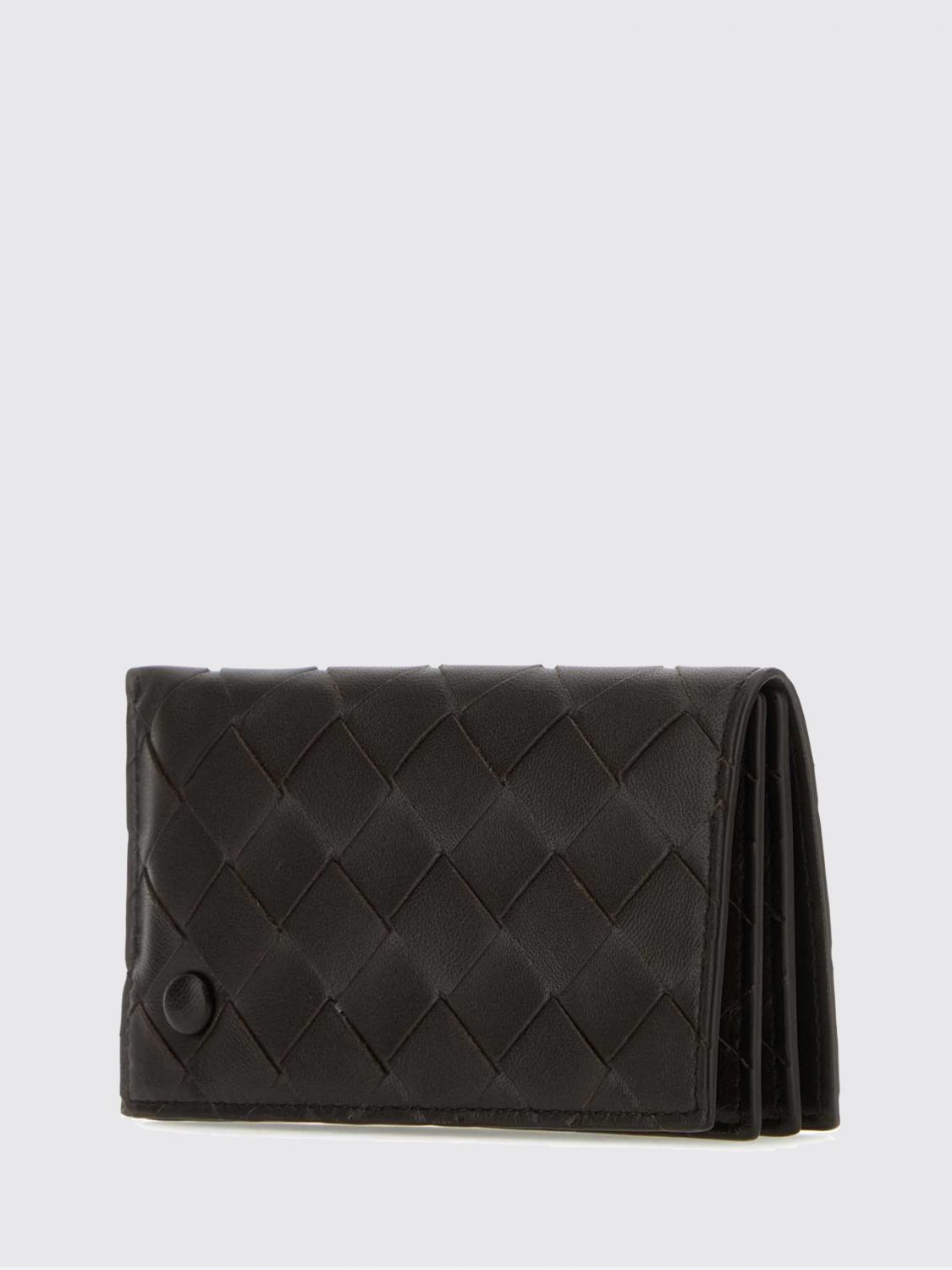 Bottega Veneta Women Woven Nappa Leather Card Holder Bottega Veneta With Removable Mirror BOTTEGA VENETA