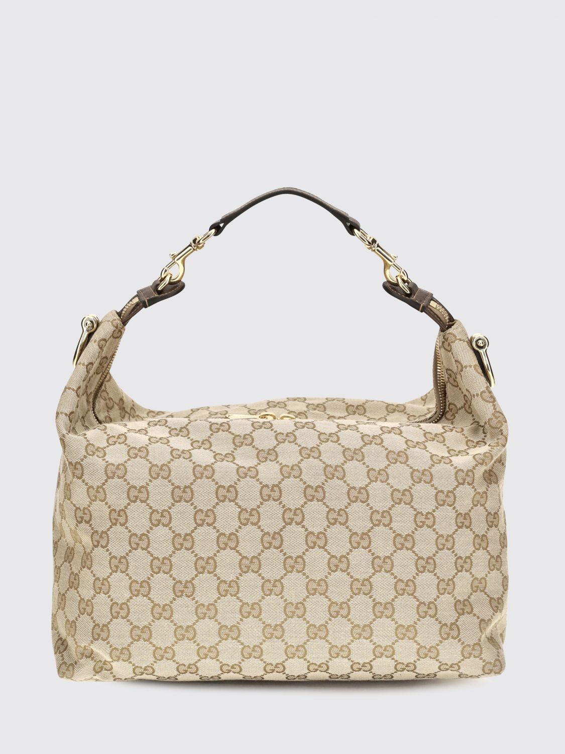 Gucci Men Brera Gg Monogram Jacquard Shoulder Bag Gucci With Leather Handle GUCCI
