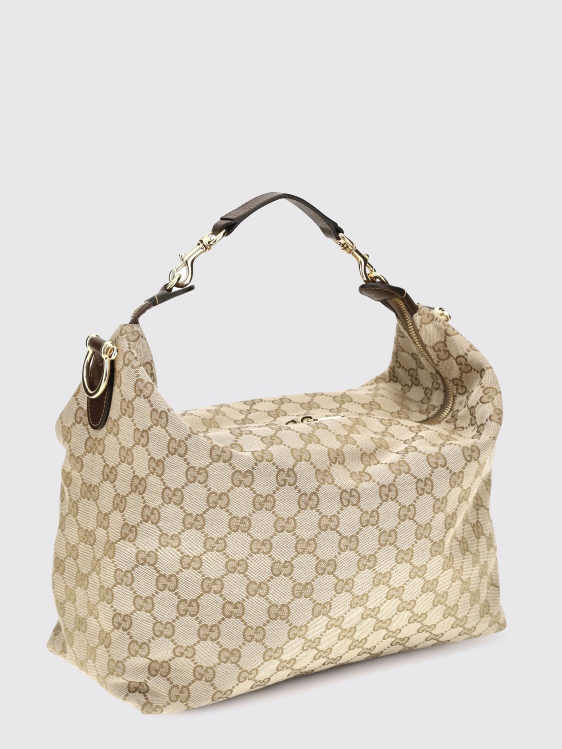 Gucci Men Brera Gg Monogram Jacquard Shoulder Bag Gucci With Leather Handle GUCCI