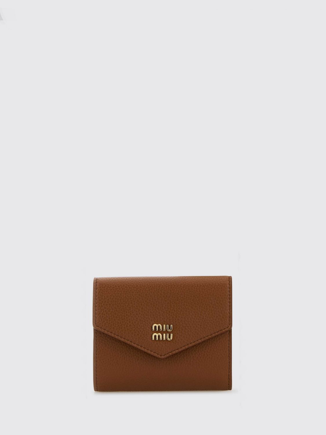 Miu Miu Wallet Woman Brown MIU MIU