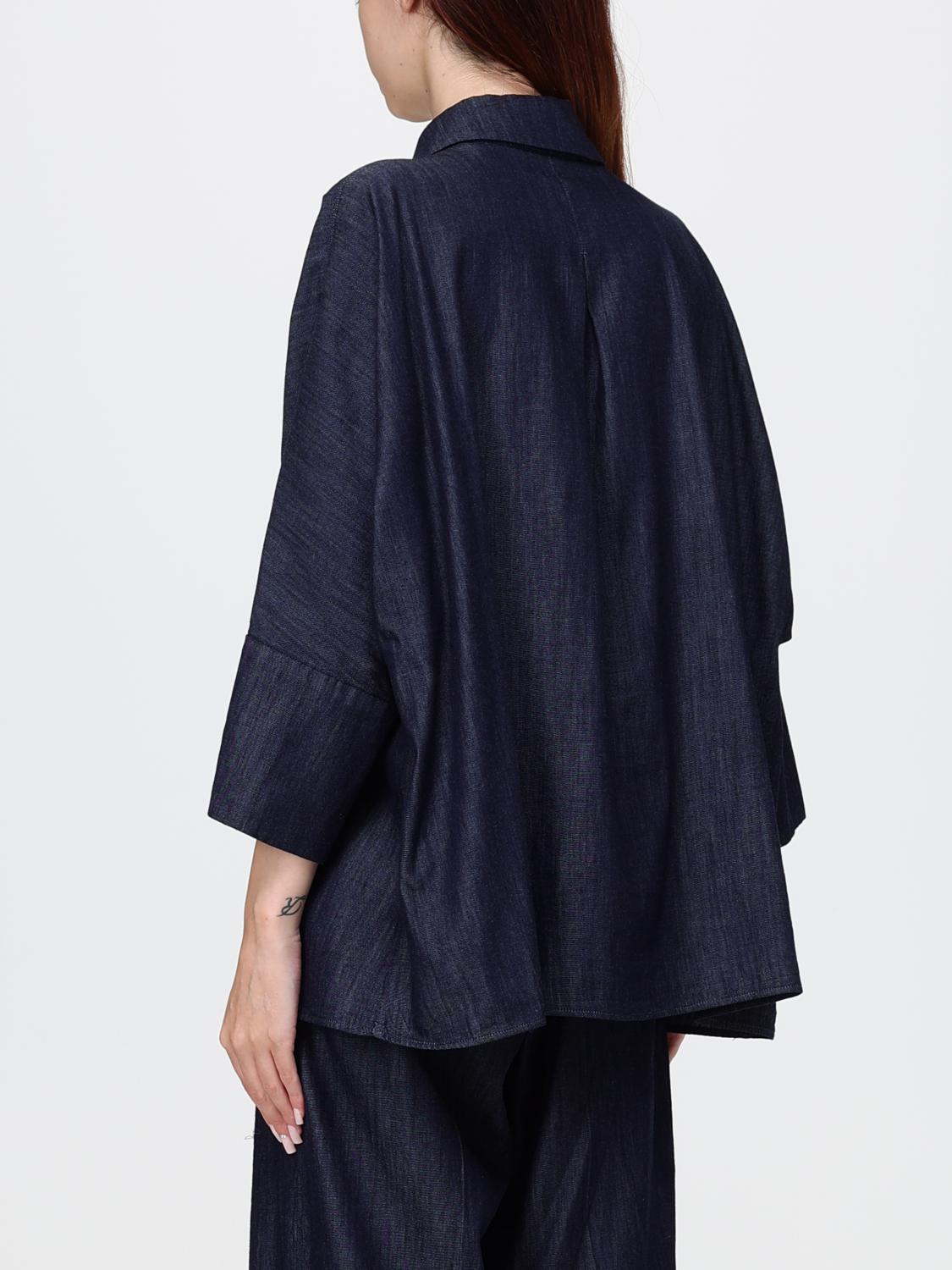 Max Mara Women Relaxed Fit Cotton Denim Shirt Max Mara With Dropped Shoulders And Concealed Placket MAX MARA