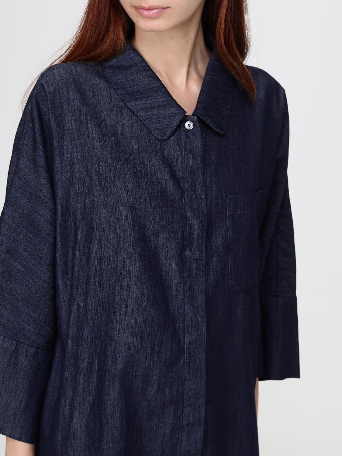 Max Mara Women Relaxed Fit Cotton Denim Shirt Max Mara With Dropped Shoulders And Concealed Placket MAX MARA