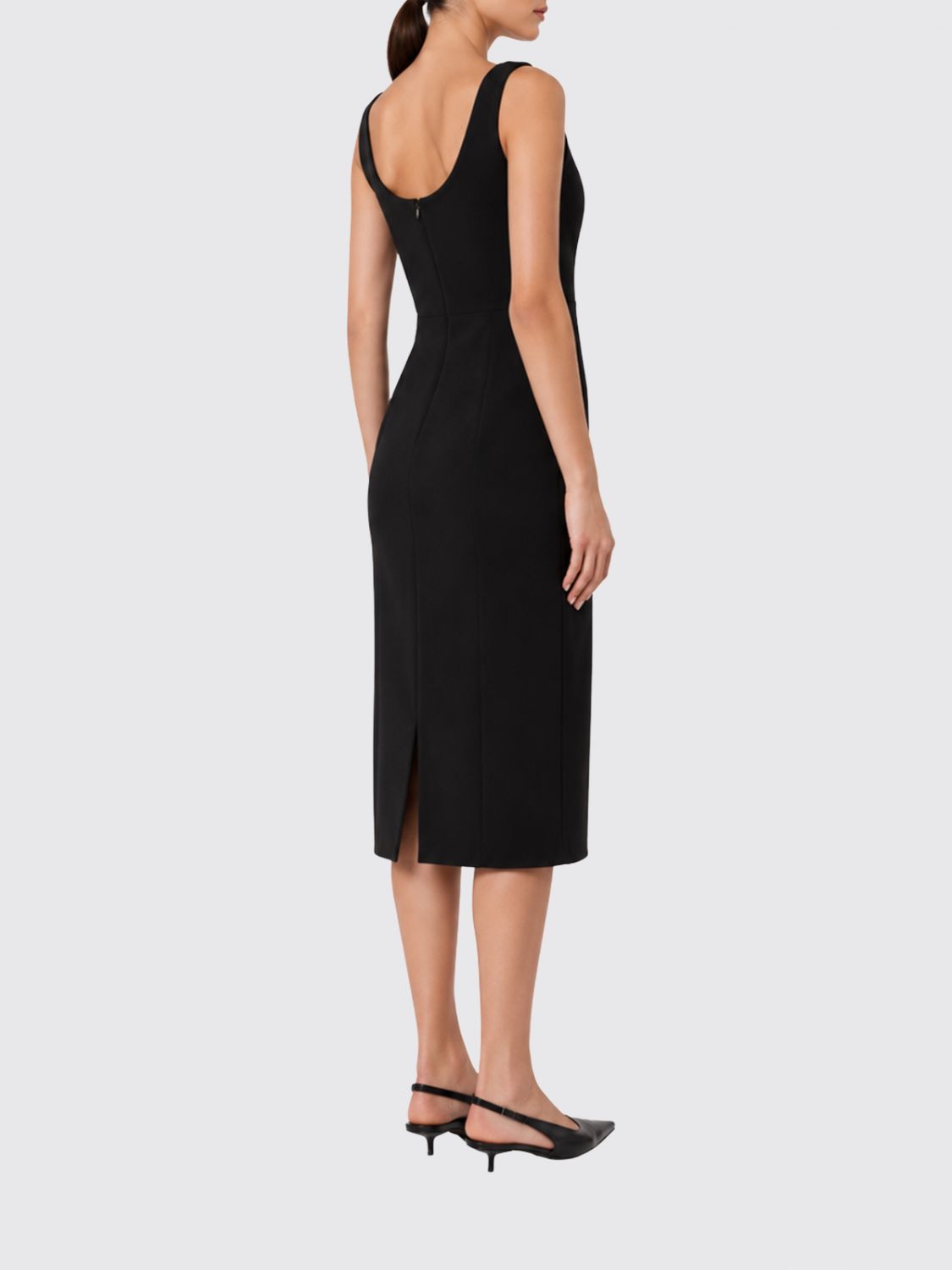 Max Mara Women Off-The-Shoulder Cady Midi Sheath Dress Max Mara With Square Neckline MAX MARA