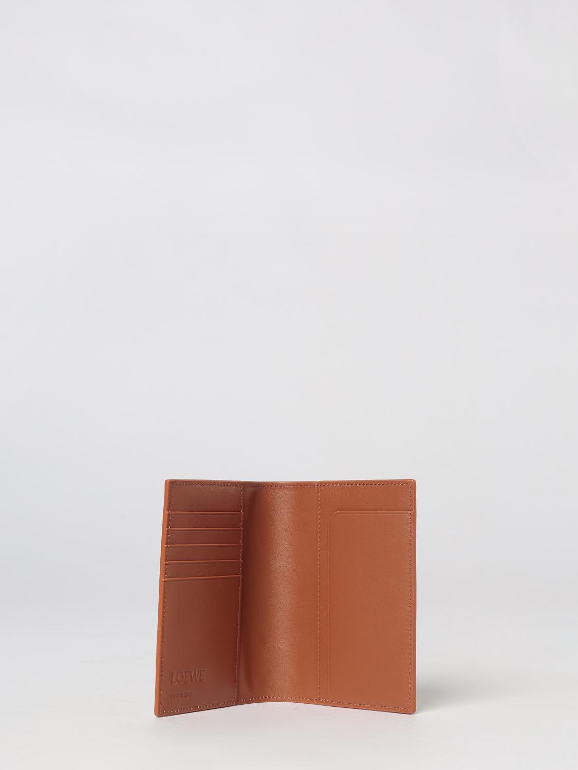 Loewe Women Loewe Anagram Compact Bifold Wallet In Bicolour Calfskin Leather LOEWE