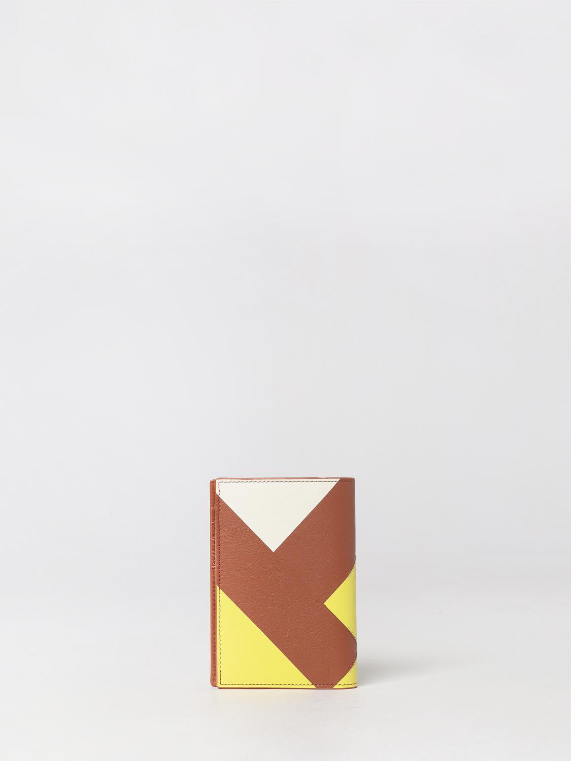 Loewe Women Loewe Anagram Compact Bifold Wallet In Bicolour Calfskin Leather LOEWE