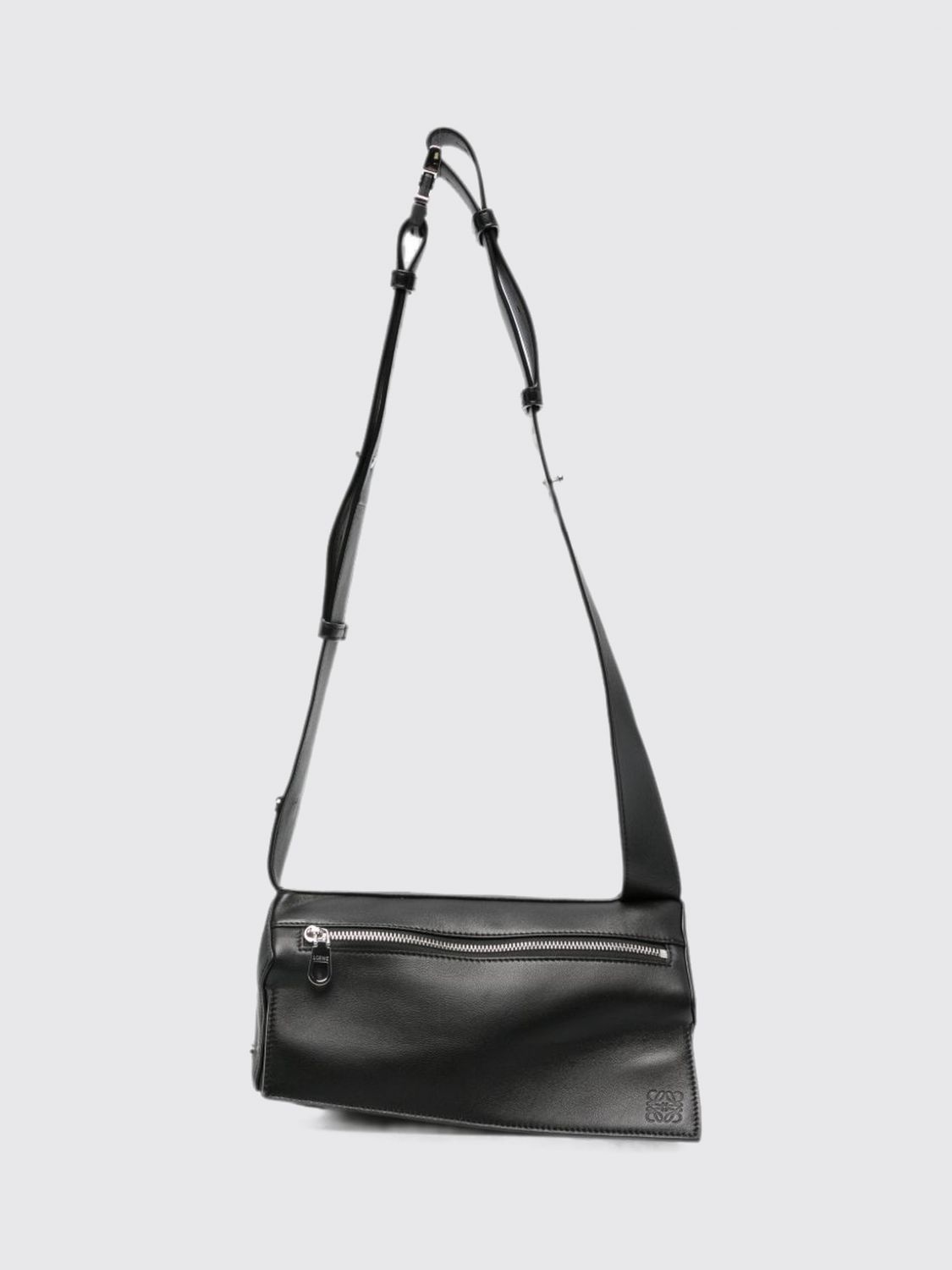 Loewe Men Loewe Calfskin Leather Crossbody Belt Bag With Embossed Logo LOEWE