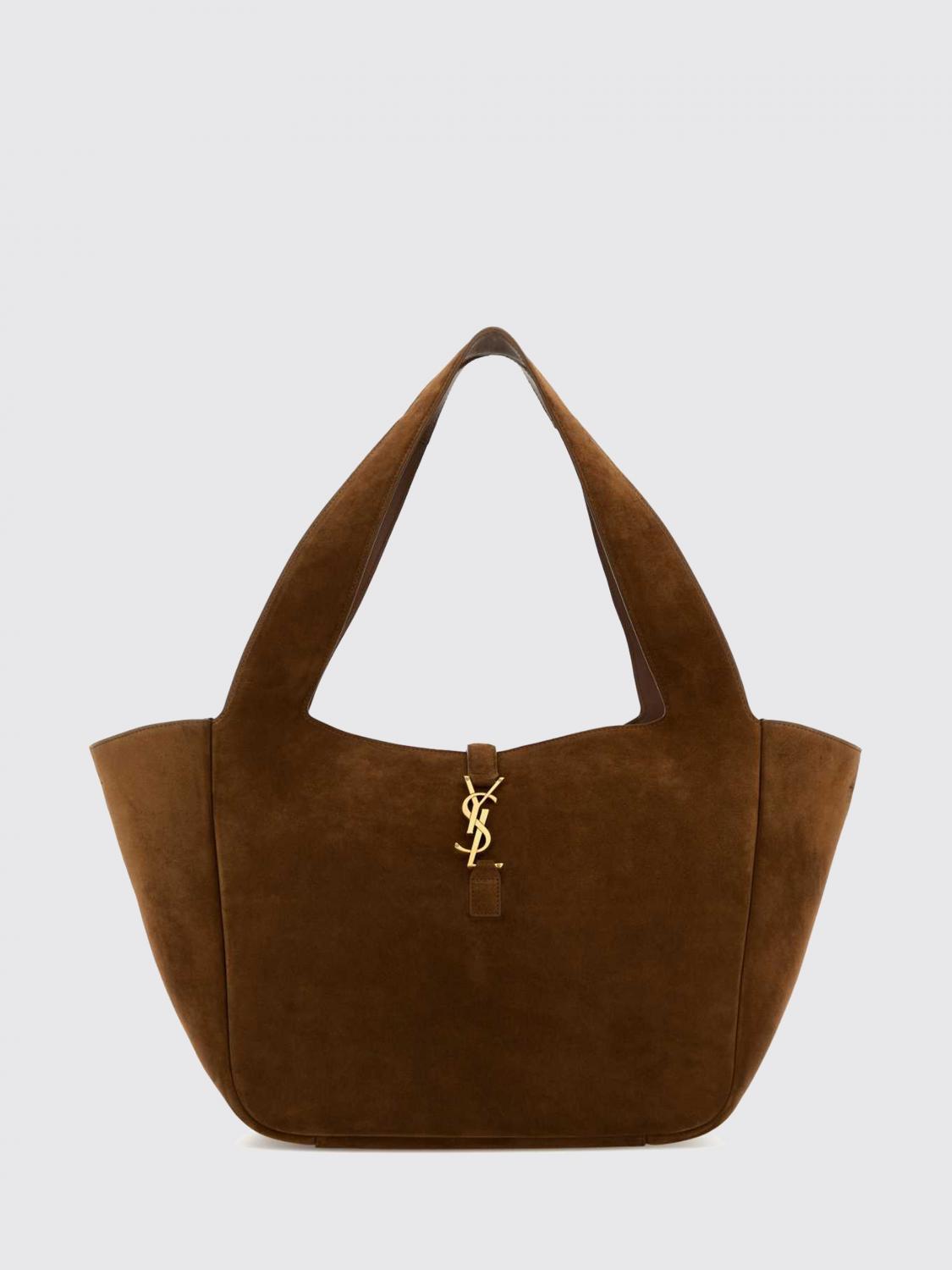 Saint Laurent Women Le 5 I  7 Bea Saint Laurent Suede Tote Bag With Ysl Monogram Buckle SAINT LAURENT