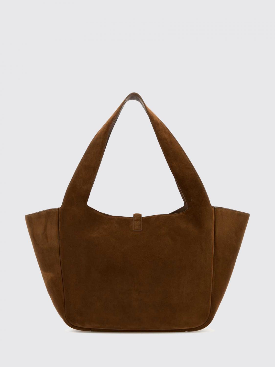 Saint Laurent Women Le 5 I  7 Bea Saint Laurent Suede Tote Bag With Ysl Monogram Buckle SAINT LAURENT
